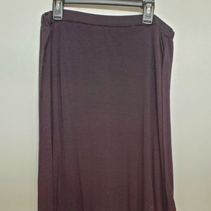 Solid Black Maxi Skirt